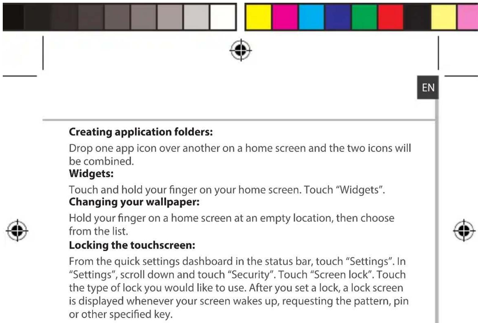 ARCHOS 50c Neon - Uninstalling an item: - 2