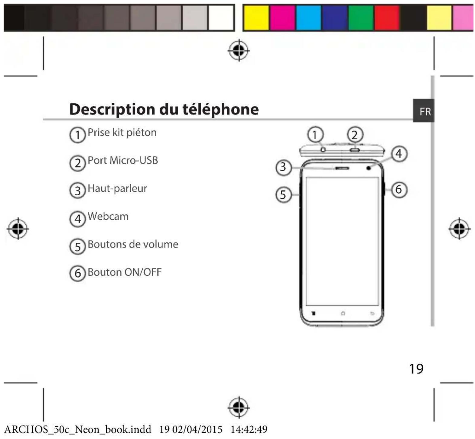 ARCHOS 50c Neon - Contenu de la boîte - 2