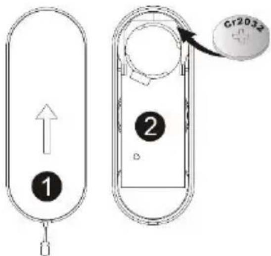 Perel EDB7 - Instalar la pila - 1
