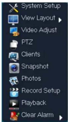 Perel CCTVSET2 - Menü Bedienung - 2