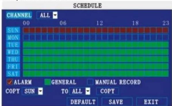 Perel CCTVSET10 - SCHEDULE - 1