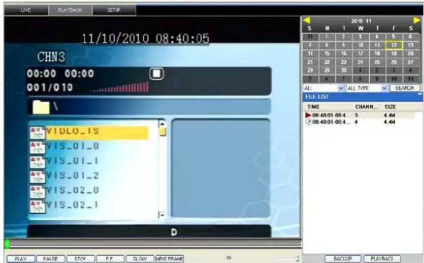 Perel CCTVSET10 - Reproduzir uma gravação - 1