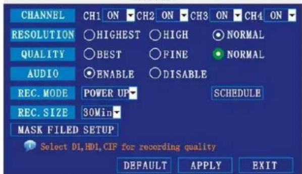Perel CCTVSET10 - RECORD - 1