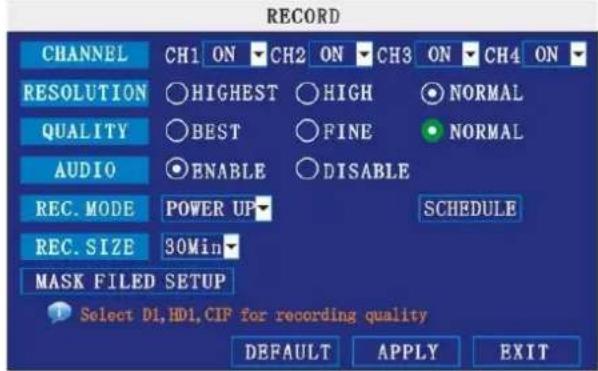 Perel CCTVSET10 - RECORD - 1