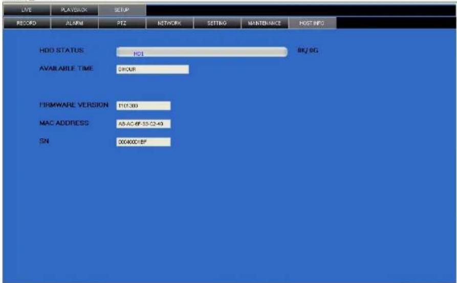 Perel CCTVSET10 - HOST INFO - 1
