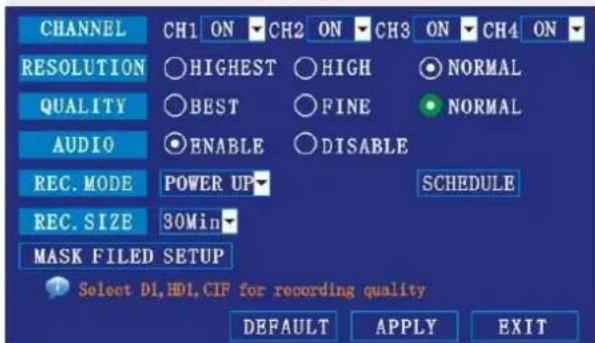 Perel CCTVSET10 - RECORD - 1