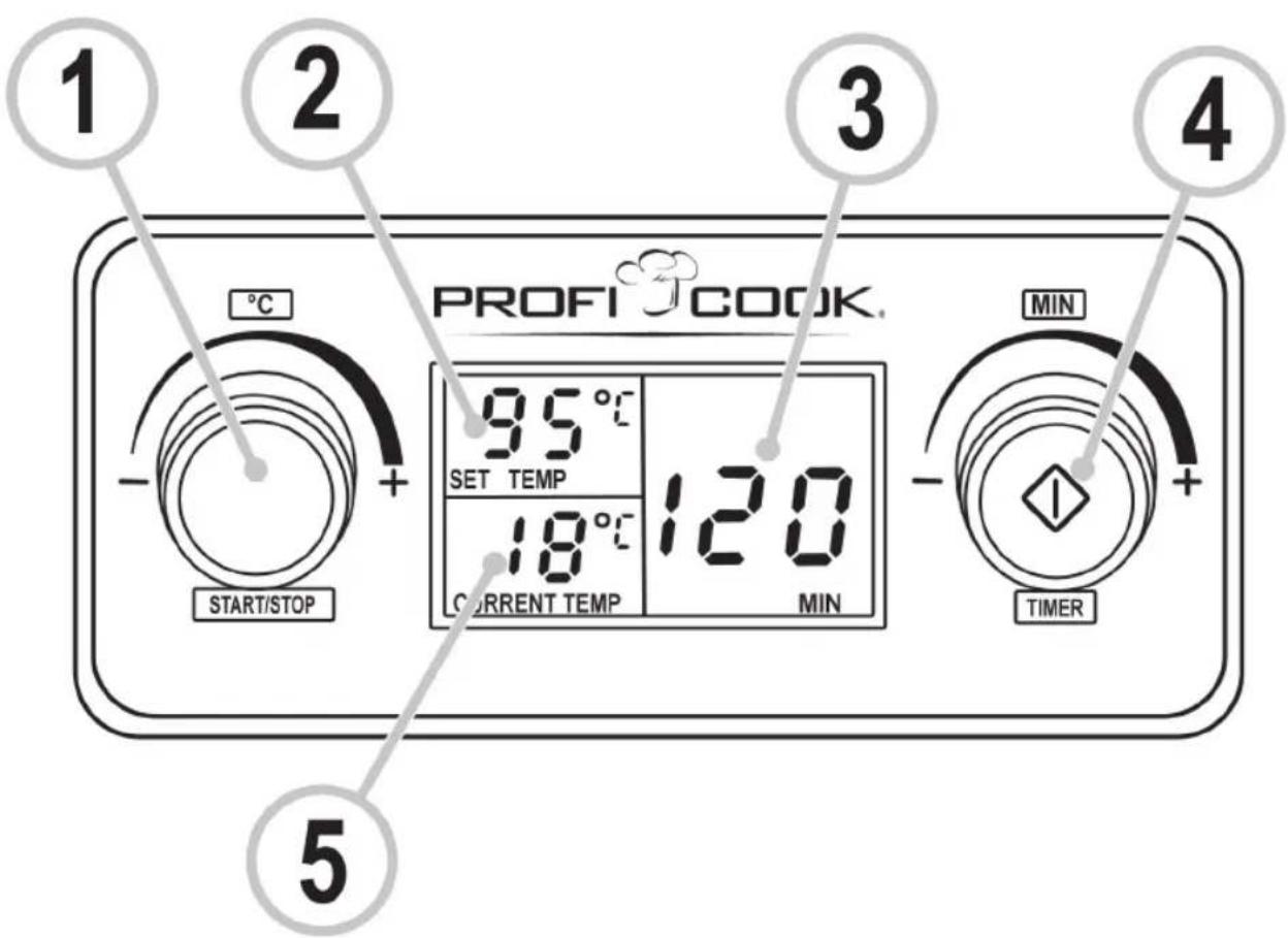 PROFICOOK PCEKA 1066 - Bedienfeld - 1