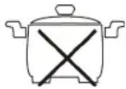 PROFICOOK PCEKI 1034 - Do not use the following types of pots : - 3