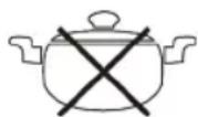 PROFICOOK PCEKI 1034 - Do not use the following types of pots : - 1