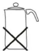 PROFICOOK PCEKI 1016 - Do not use the following types of pots: - 2