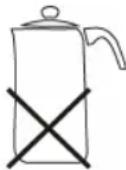 PROFICOOK PCDKI 1067 - Do not use the following types of pots : - 2