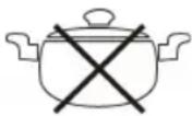PROFICOOK PCDKI 1067 - Не используйте следующие типы кастрюль: - 1