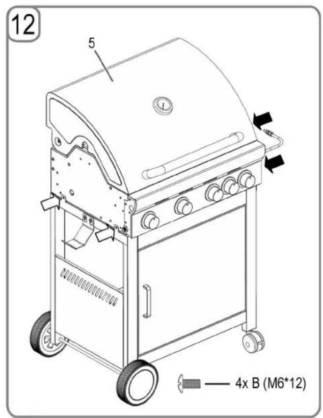 PROFICOOK PCGG 1059 - Assembling the grill - 11