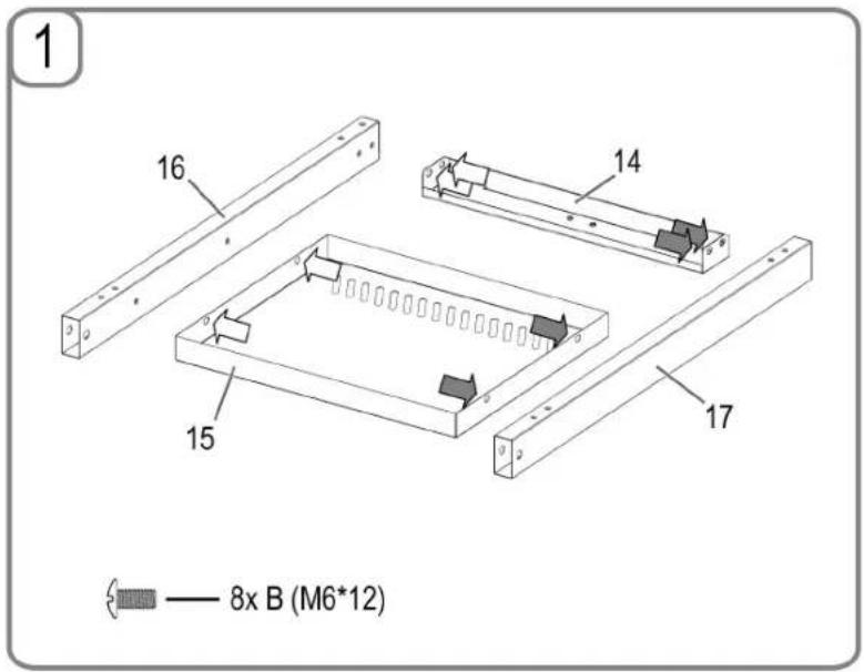 PROFICOOK PCGG 1059 - Assembling the grill - 1