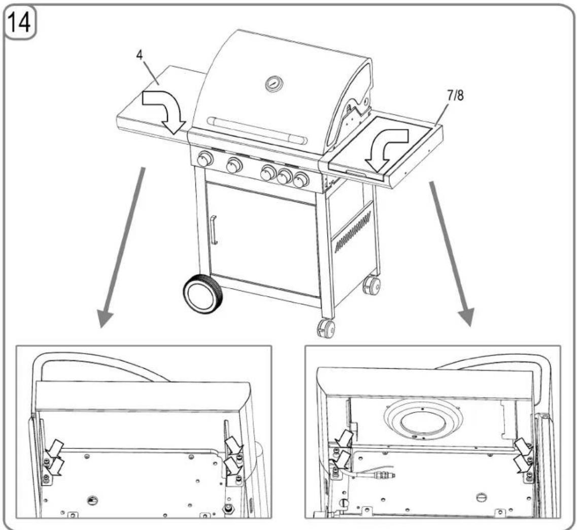 PROFICOOK PCGG 1059 - Assembling the grill - 14