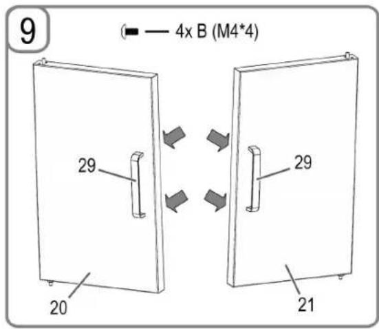 9 — 4x B (M4*4) 29 20 29 21