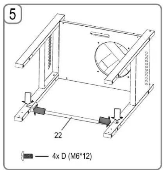 5 22 — 4x D (M6*12)