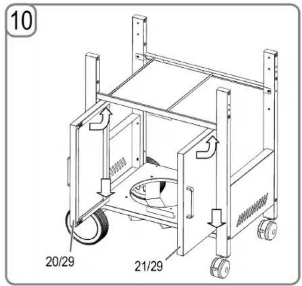 PROFICOOK PCGG 1057 - Montare la griglia - 8
