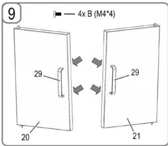 9 — 4x B (M4*4) 29 20 29 21
