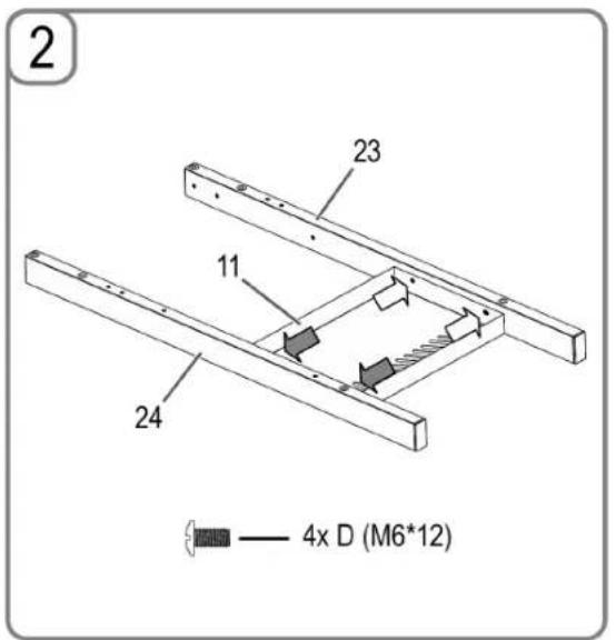 2 23 11 24 4x D (M6*12)