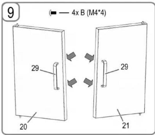 9 — 4x B (M4*4) 29 20 29 21