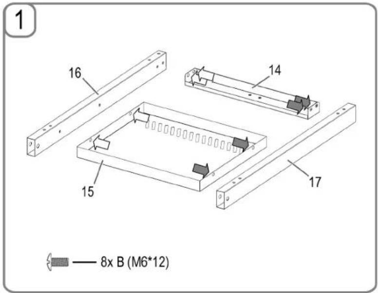 PROFICOOK PCGG 1058 - Montáz grilu - 1