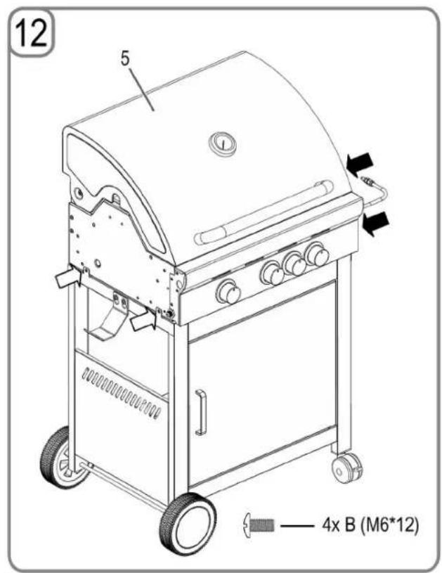 PROFICOOK PCGG 1058 - Montáz grilu - 11