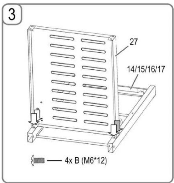 PROFICOOK PCGG 1058 - Assembling the grill - 3