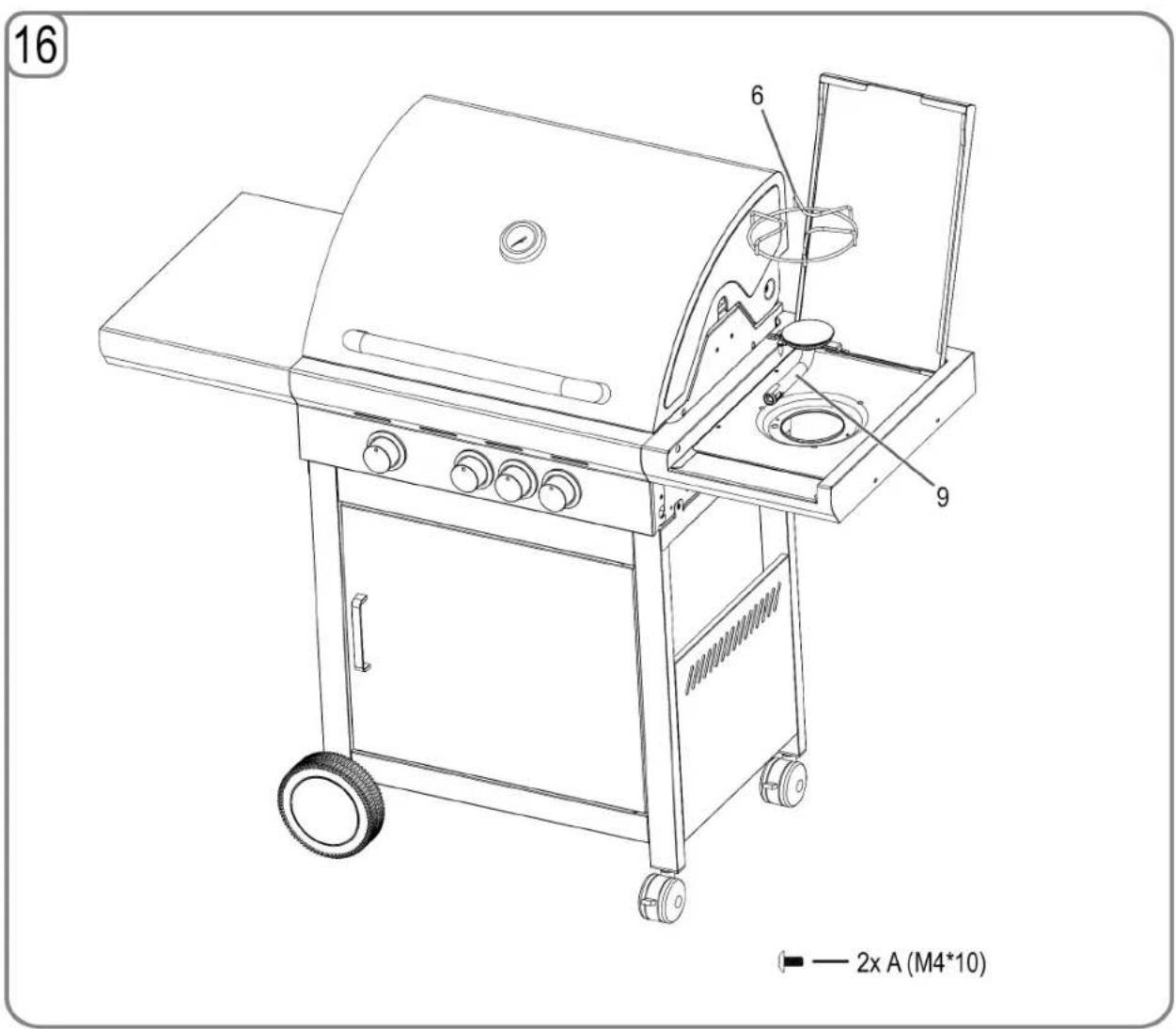 PROFICOOK PCGG 1058 - Assembling the grill - 17