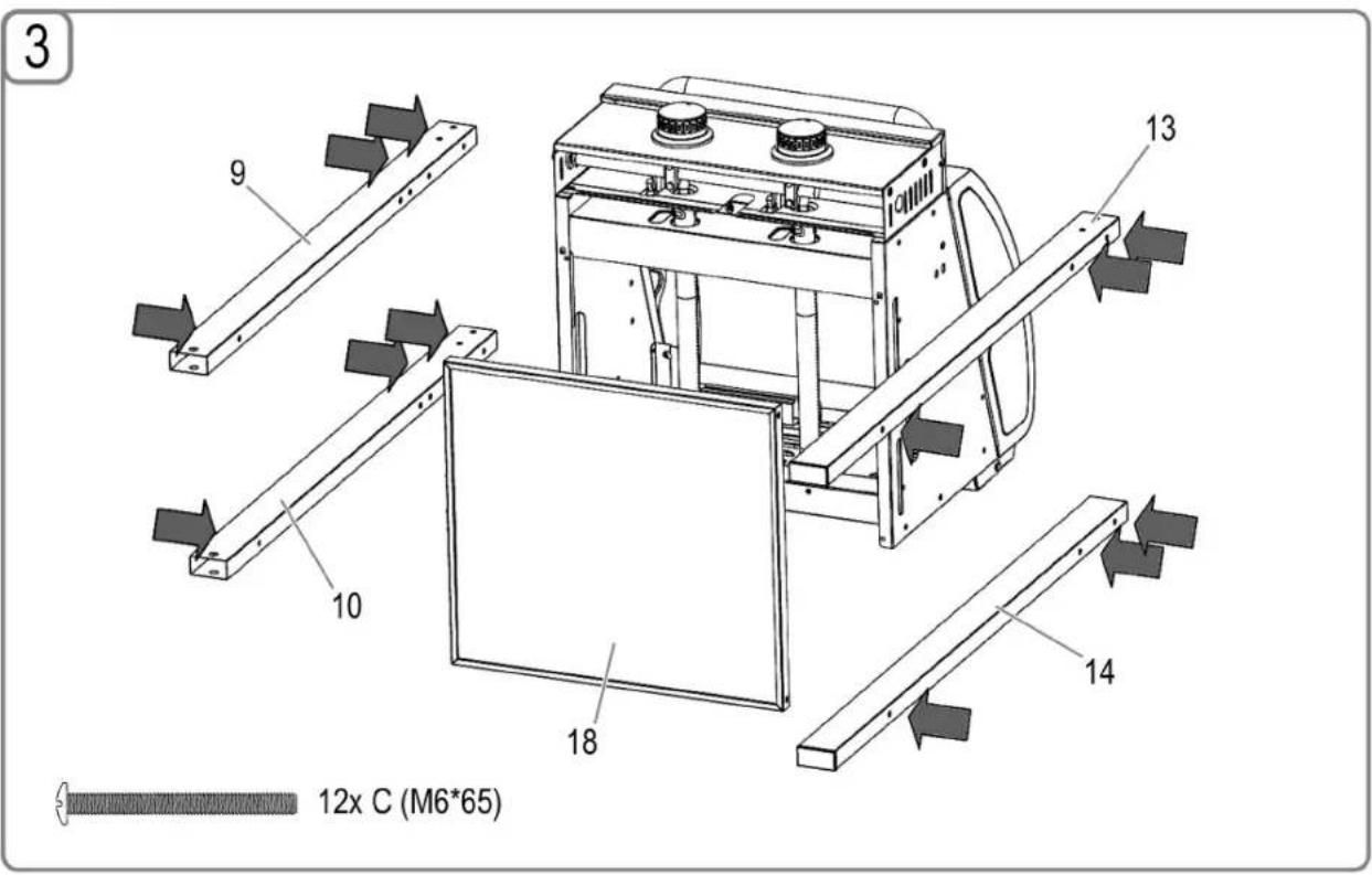 PROFICOOK PCGG 1128 - Für den Aufbau benöttigen Sie: - 3