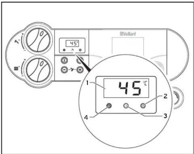 VAILLANT EcoTEC plus VC 466 - Affichage multifonctions - 1