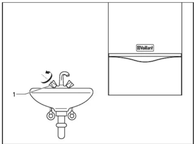 VAILLANT EcoTEC plus VC 466 - Mise en marche et à l'arrêt de la fonction de maintien de la température - 3