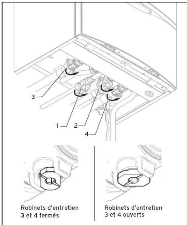 VAILLANT EcoTEC plus VC 656 - Ouverture des dispositifs d'arrêt - 2
