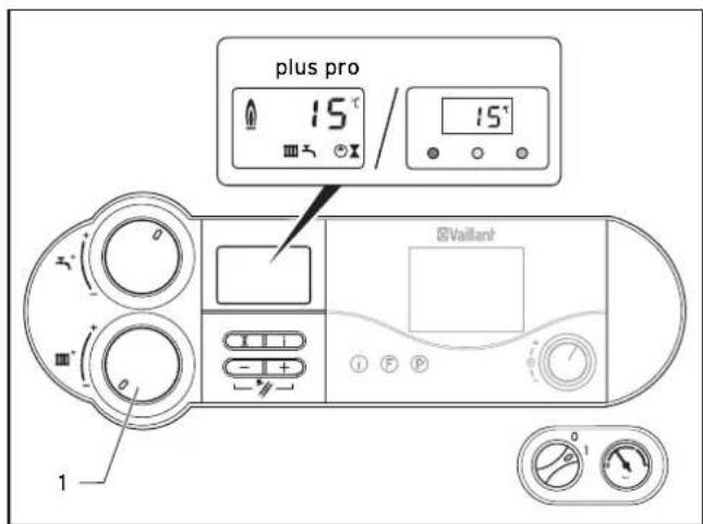 VAILLANT EcoTEC plus VC 656 - Désactivation du modeCHAUFFAGE (position eté) - 1
