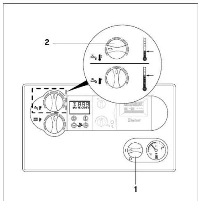 VAILLANT EcoMAX exclusiv 45 - Ouvrir les robinets d'arrêt (fig. B. 3) - 2