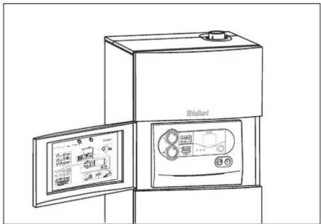 VAILLANT EcoCOMPACT VSC - Vue d'ensemble des éléments de commande - 1