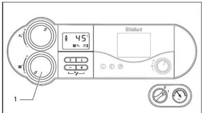 VAILLANT EcoCOMPACT VSC - Désactivation du mode chauffage (position eté) - 1