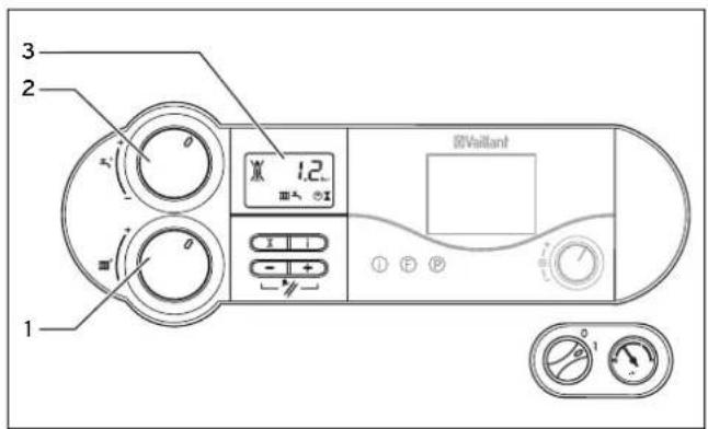 VAILLANT AtmoTEC proplus - Bedienelemente bei atmoTEC plus/turboTEC plus - 2