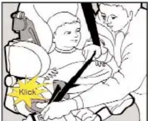 KIDDY Life pro - Securing the child with the impact shield and vehicle's own 3-point belt - 3