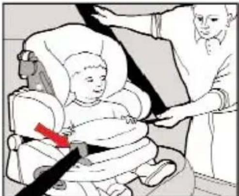 KIDDY Life pro - Securing the child with the impact shield and vehicle's own 3-point belt - 4