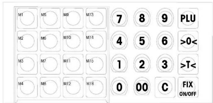 Mettler Toledo Tiger II RN10CNRS - Visor y teclado - 2