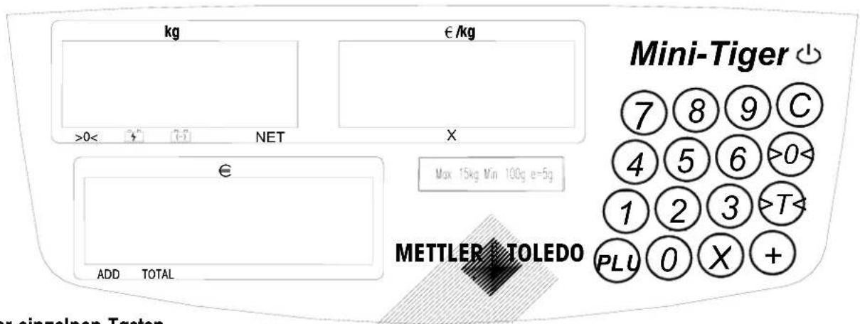 Mettler Toledo MiniTiger - Anzeige und Tastatur - 1