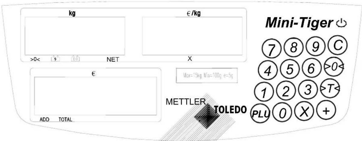 Mettler Toledo MiniTiger - Visor e teclado - 1