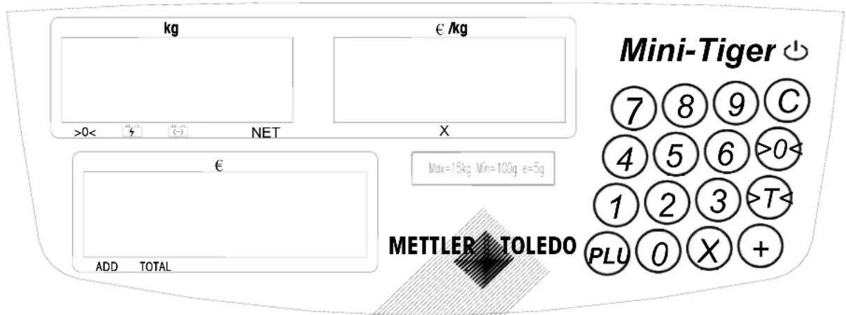 Mettler Toledo MiniTiger - Display en toetsenbord - 1