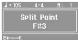 ROLAND FP80 - [SPLIT] プタナを押しおらスリット・ボイntにする键を押いたします。 - 1