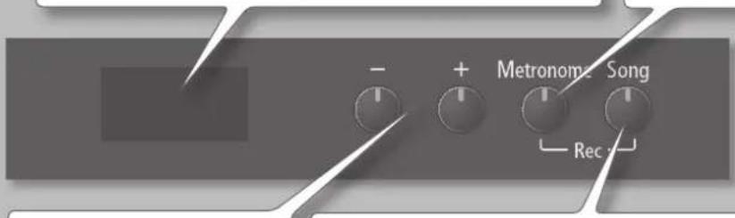 ROLAND F120 - Bouton [metronome] - 1