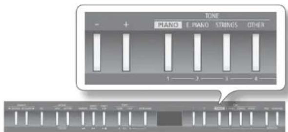 ROLAND FP50 - 右側の鍵盤の音色を変える - 1