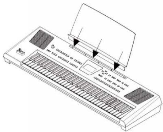 ROLAND BK3 - 諧面立てを取り付ける - 1
