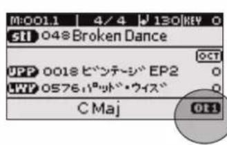 ROLAND BK3 - フンタチ(1)機能が才の场合 - 1