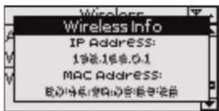 ROLAND BK3 - [MENU] プロー → Wireless → Wireless Info 争创。 - 1